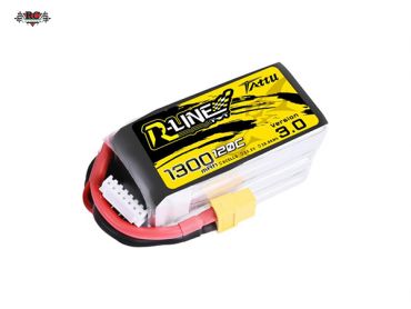 TATTU R-LINE VERSION 3.0 1300MAH 22.2V 120C 6S1P LIPO BATTERY PACK WITH XT60 PLUG